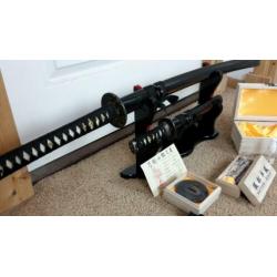 Samurai zwaarden set compleet / zwaard / mes / sabel