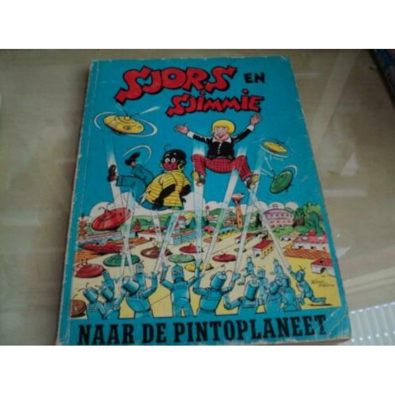 3 Stripboeken Sjors en Sjimmie jaren 60- 70