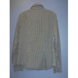 McGregor mooie blouse zwart wit mini ruitje mt 38 M nr 26643
