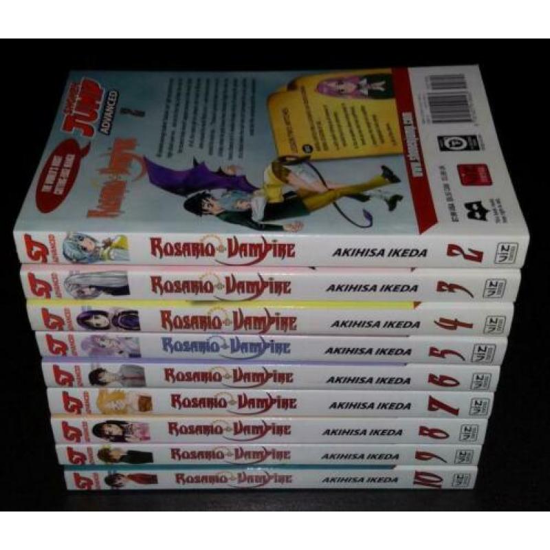 Manga: Rosario+Vampire -season 1 vol 2-10; season 2 vol 1-12