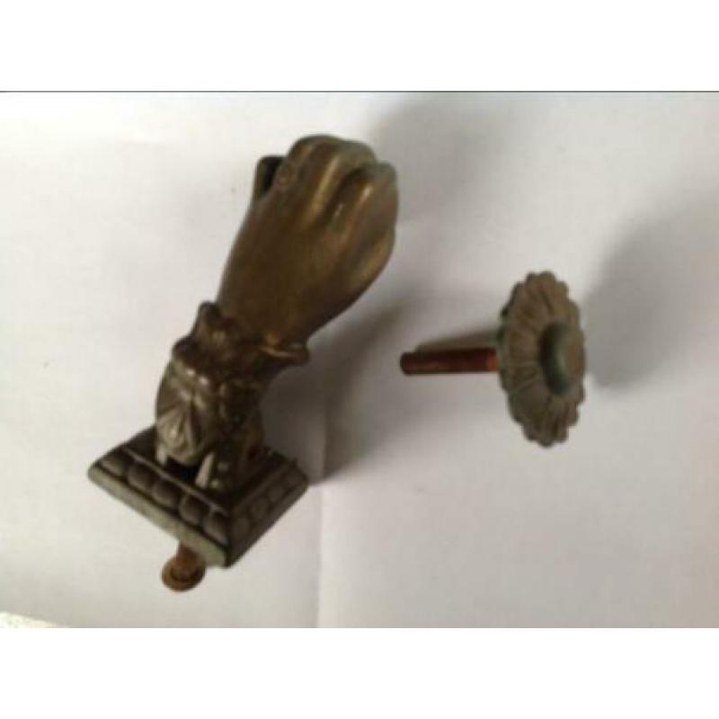 Bronzen deurklopper - hand