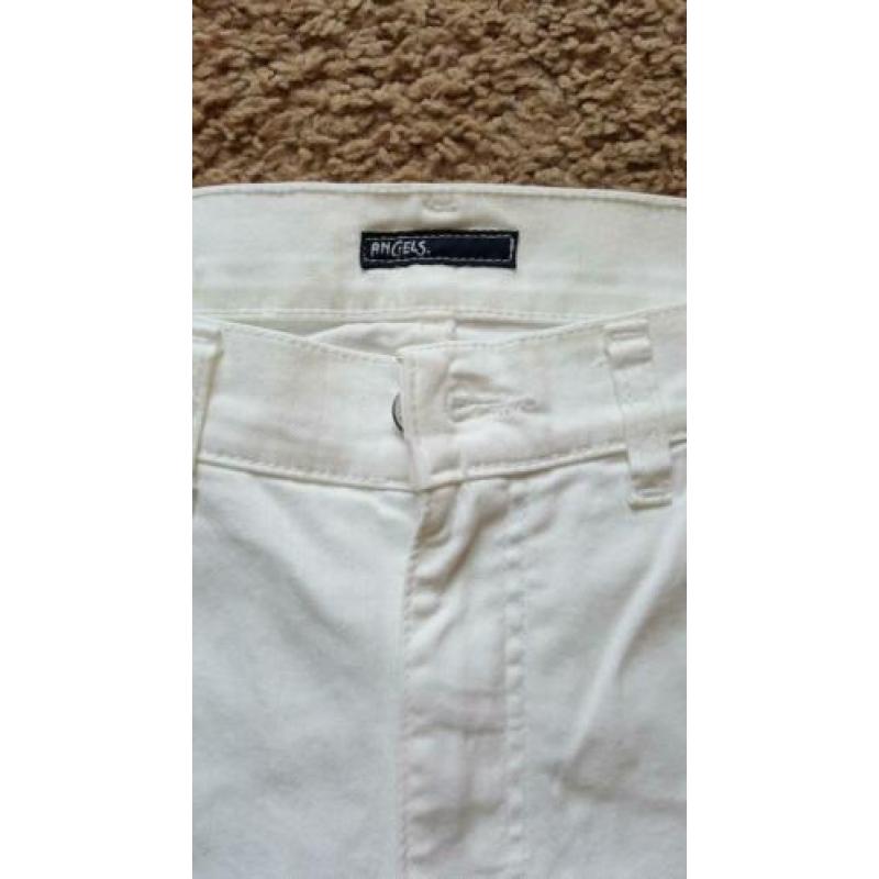 Witte angles jeans stretch met rechte pijp maat 38