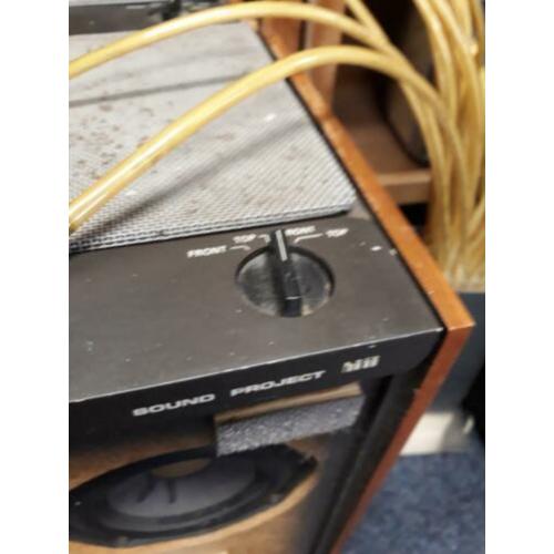 zeldzame Vintage 1970 Sound Project Pro luidsprekers met