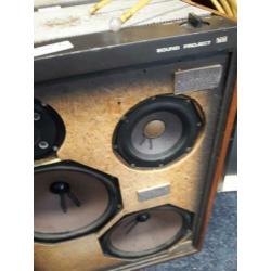 zeldzame Vintage 1970 Sound Project Pro luidsprekers met