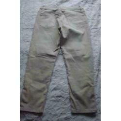 * Z.g.a.n. Norah beige stretchbroek maat 38 *