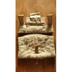 Stokke Trip Trap kussensetje + lederen riempje