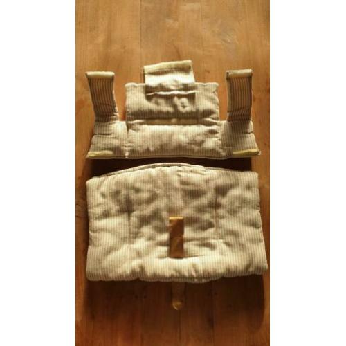 Stokke Trip Trap kussensetje + lederen riempje