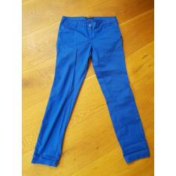 Maison Scotch blauwe (zomer)broek chino maat 38 (W30/L32)