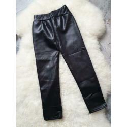 Maat 86/92 NIEUWE Meisjes Leer Lederen Broek *