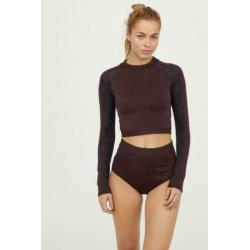 H&M High Waist Bikinibroekje, maat M, donkerpaars, NIEUW