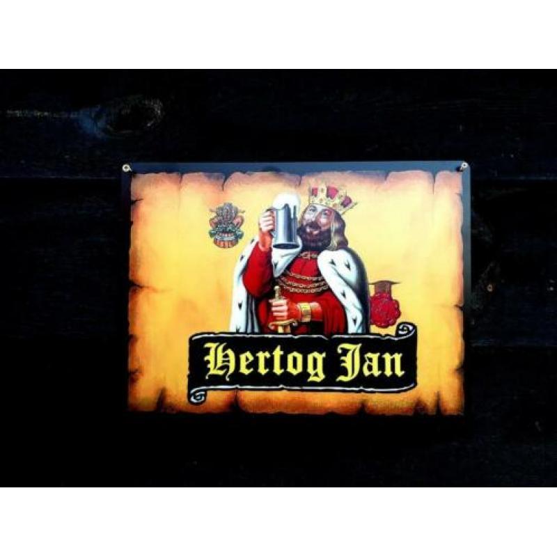 Hertog Jan Bier zwaar metalen bord € 14,99