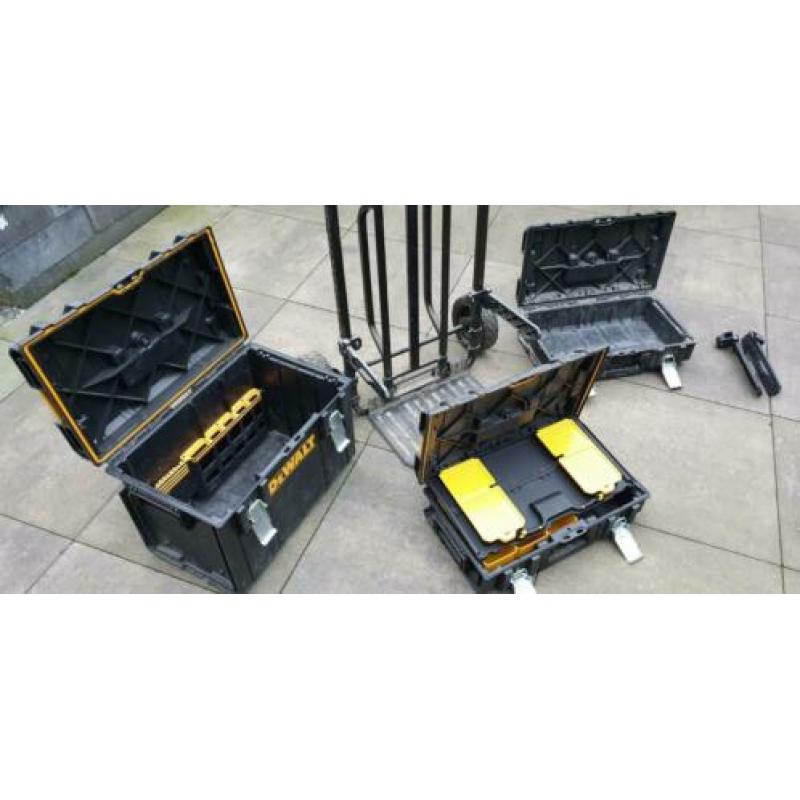 Gereedschaps trolley / wagen Dewalt inclusief 3 systainers
