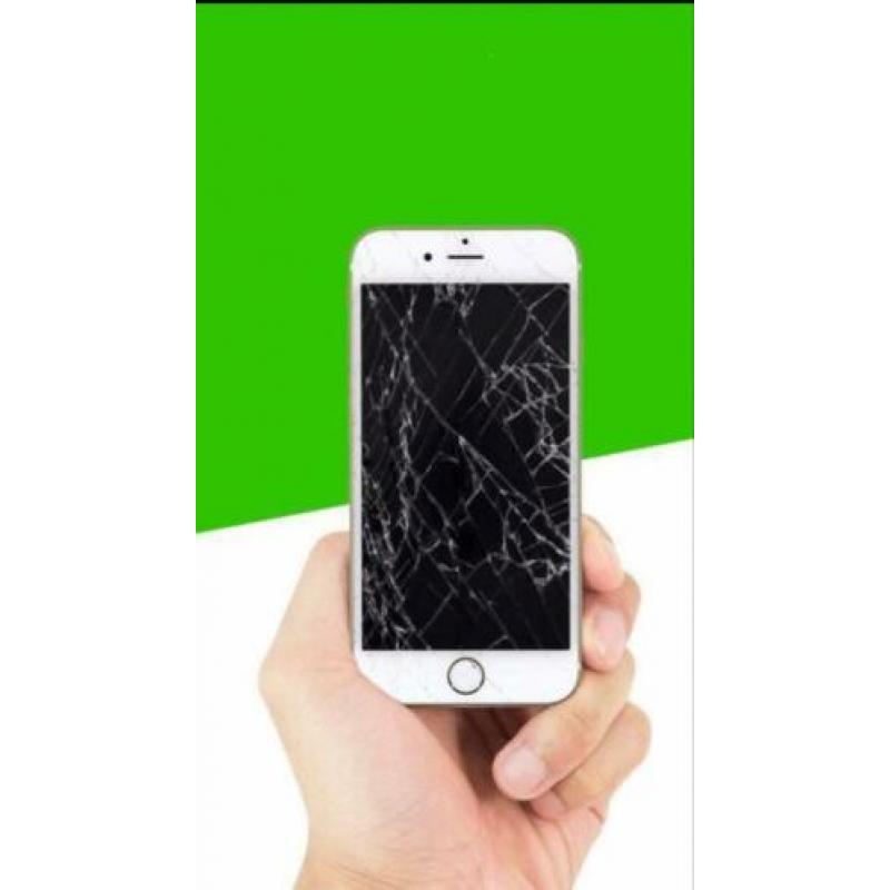 iPhone 7 6s 6 5s X 7+ 8 plus scherm barst glas lcd reparatie