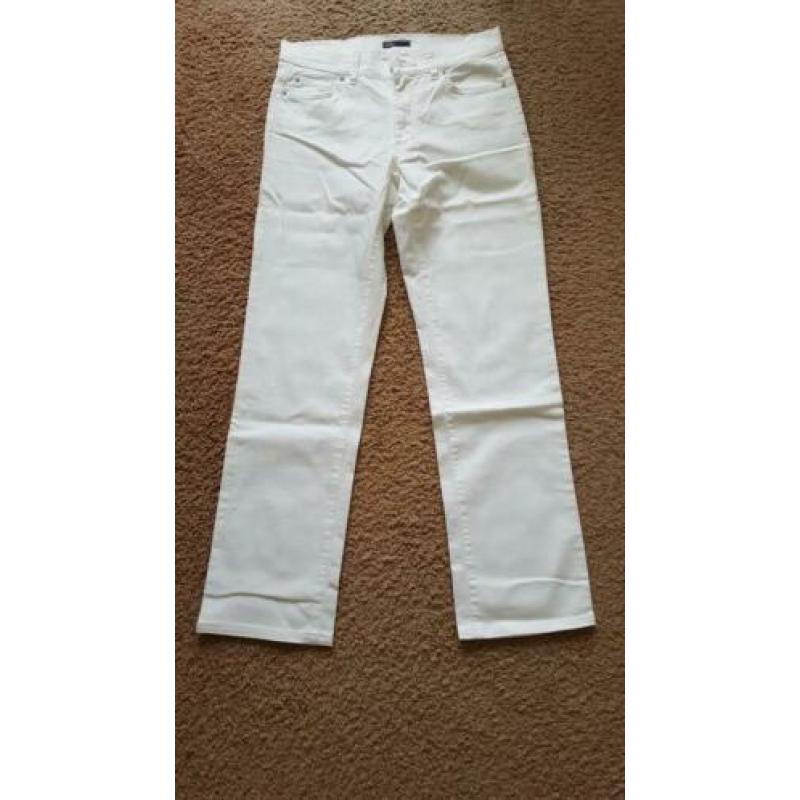 Witte angles jeans stretch met rechte pijp maat 38
