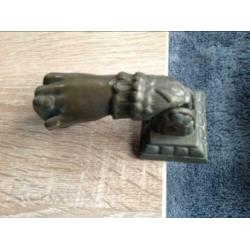 Bronzen deurklopper - hand
