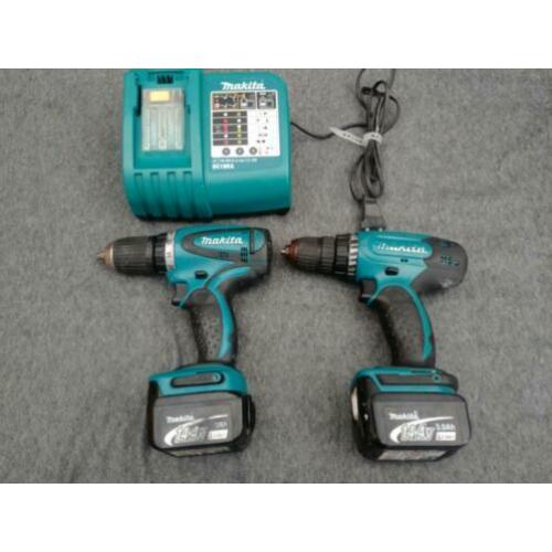 Makita 14,4V set BDF440 en BDF343 2x 3.0AH en lader