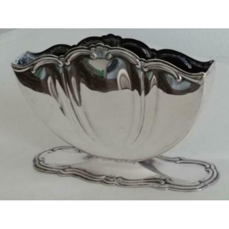 Art nouveau verzilverde servethouder