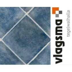 Boeren plavuizen blauw 30x30 cm semi getrommelde vloertegel