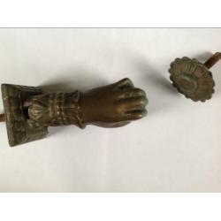 Bronzen deurklopper - hand