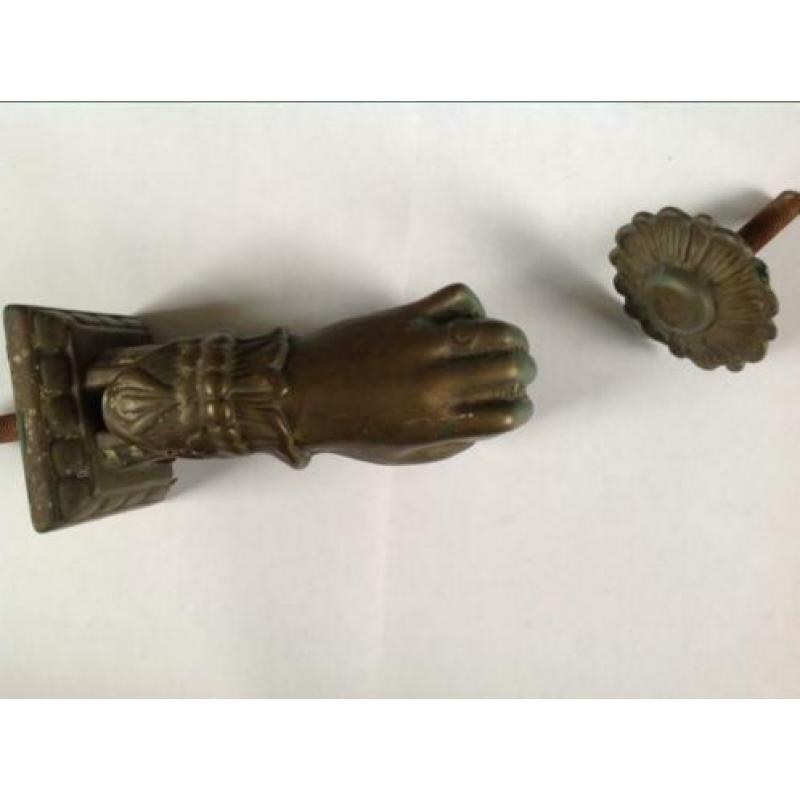Bronzen deurklopper - hand