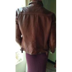 Leder jas Massimo Dutti mt 36