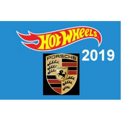 Hot Wheels 2019 Porsche Zes Verschillende Modellen