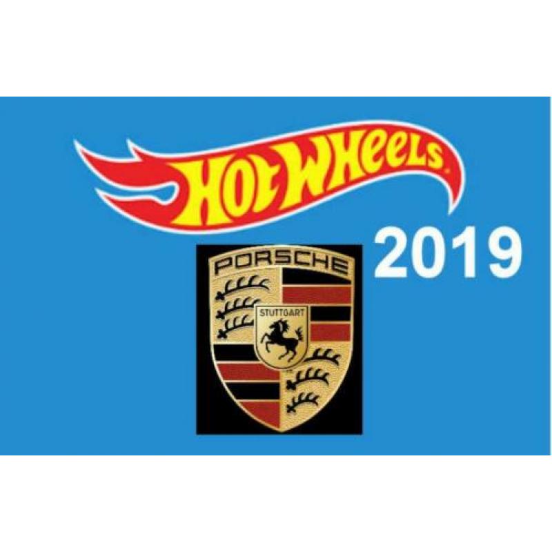Hot Wheels 2019 Porsche Zes Verschillende Modellen
