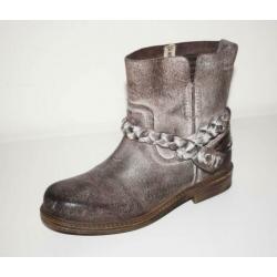 YELLOW CAB - leren Hooked laarzen Brown - maat 37