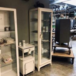 Medicijnkast, vitrinekast, vitrine, vintage, kast, apotheek