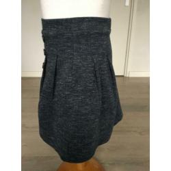 ZARA prachtige rok nieuwstaat, donkergrijs mt 128 D15