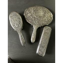 Vintage kap set gero zilver
