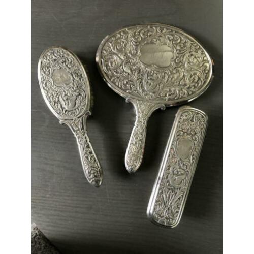 Vintage kap set gero zilver