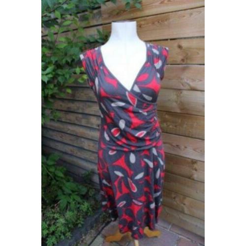 Jurk overslag Lola liza bruin rood mt 42