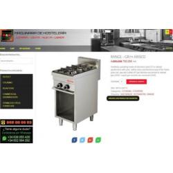Horeca Arisco 2 Pits Gasfornuis GR711 2 jaar oud werkt 100%