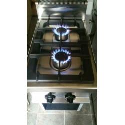 Horeca Arisco 2 Pits Gasfornuis GR711 2 jaar oud werkt 100%