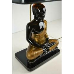 Grote vintage Hollywood Recency Boedha lamp - 1970s