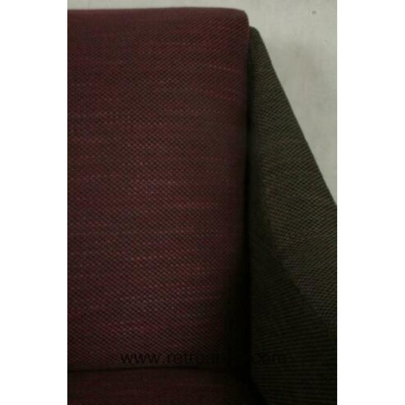 vintage Fauteuils tweekleurig nieuw gestoffeerd