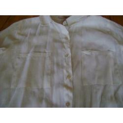 Z.g.a.n. ecru Forever21 blouse, maat S (=M)