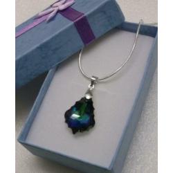 u52 Nieuw Mooi 925 Zilver Ketting Swarovski Hanger Gratis ve