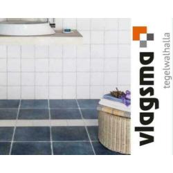 Boeren plavuizen blauw 30x30 cm semi getrommelde vloertegel