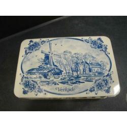 Oud brocant "verkade" koekblik
