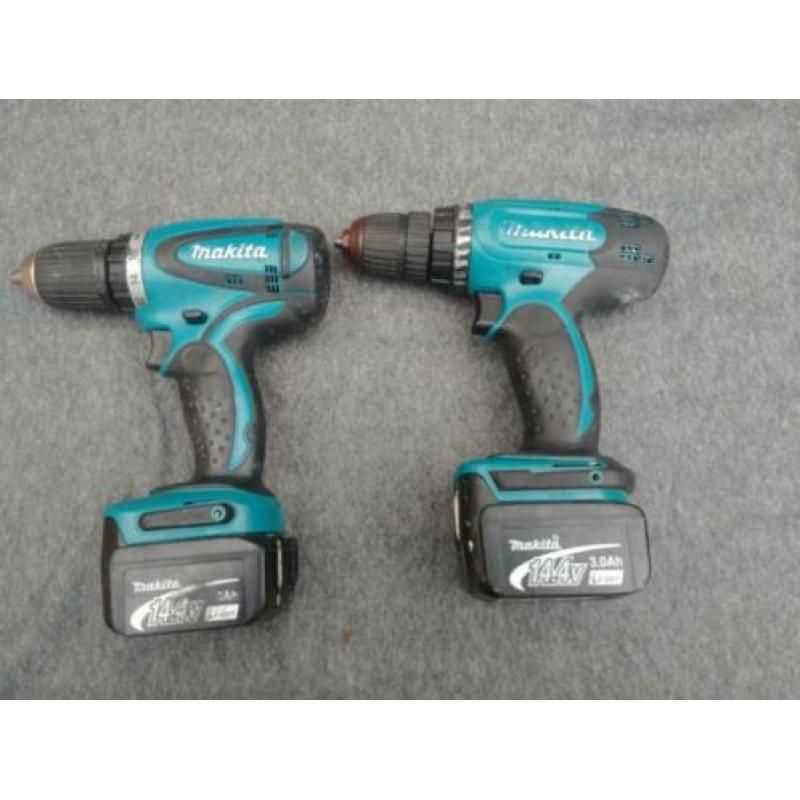 Makita 14,4V set BDF440 en BDF343 2x 3.0AH en lader