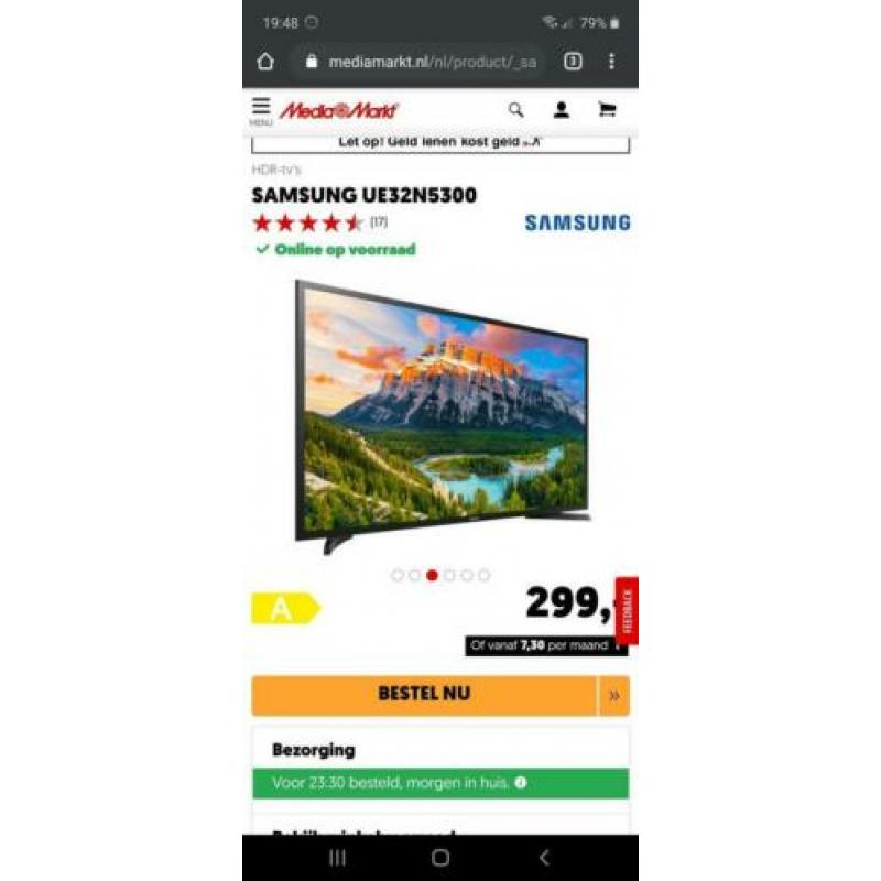 Samsung led tv ue32n5300