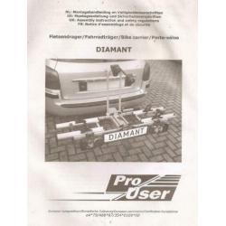 Diamant fietsdrager