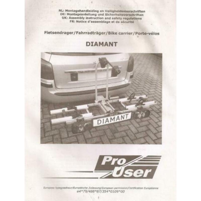 Diamant fietsdrager