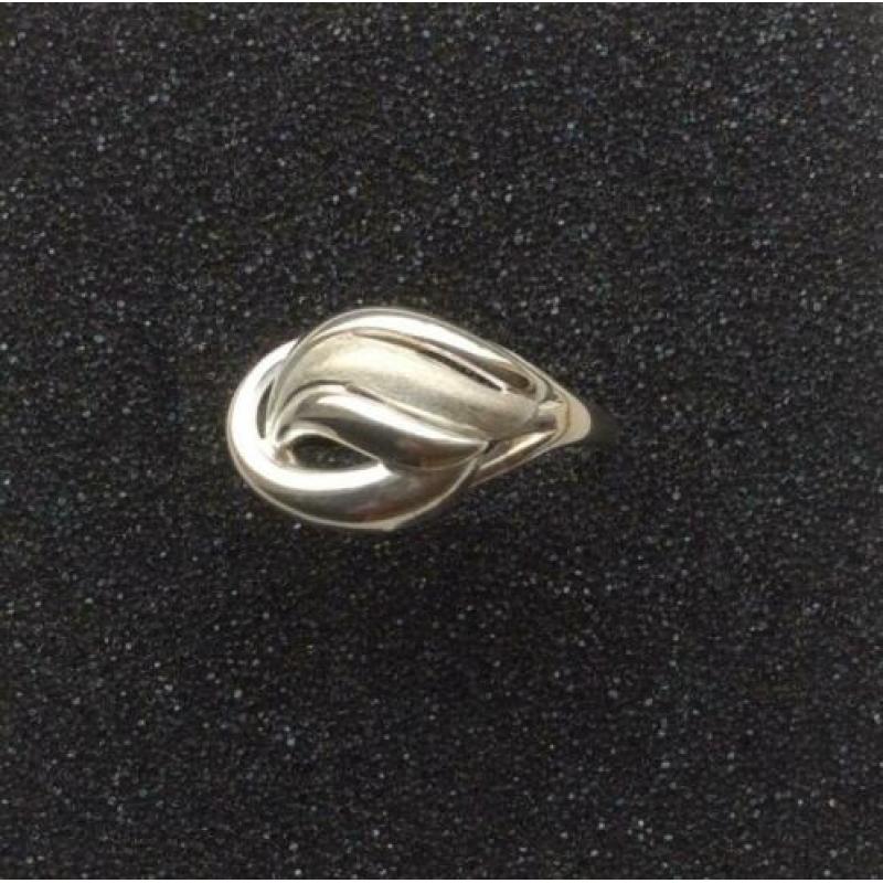 Leuke zilveren ring maat 19,5 sterling zilver Dames vintage