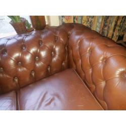 Pendragon Chesterfield leren 3 zits bank