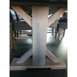 Boomstam tafel (massief eiken)