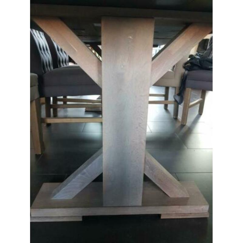Boomstam tafel (massief eiken)