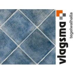 Boeren plavuizen blauw 30x30 cm semi getrommelde vloertegel